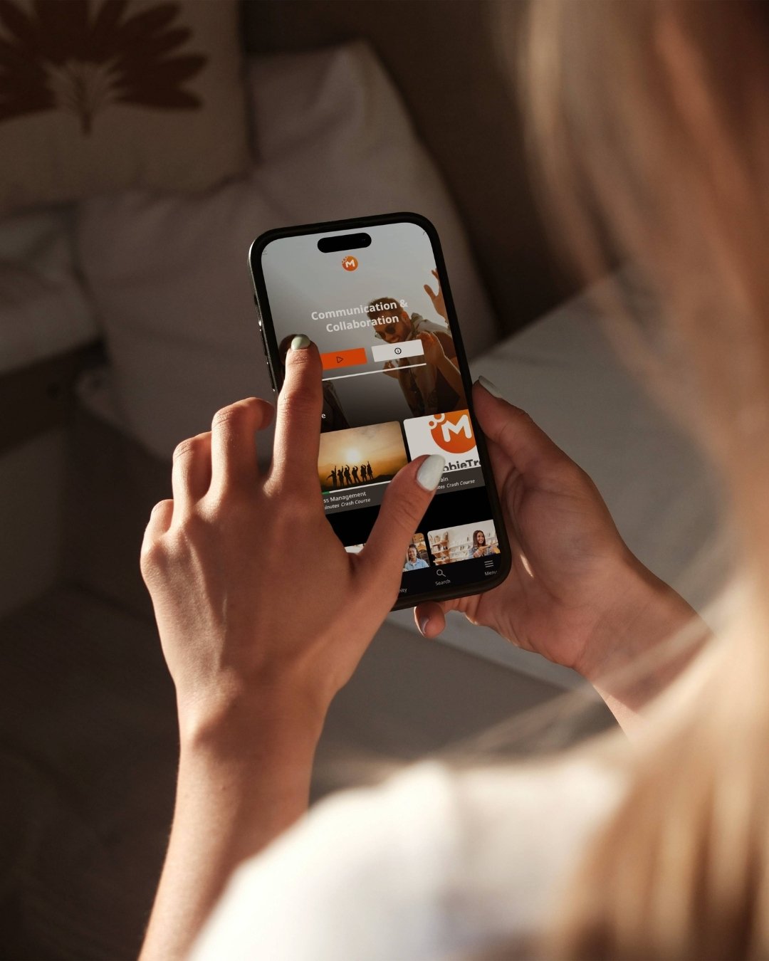 mobietrain employee app interaction